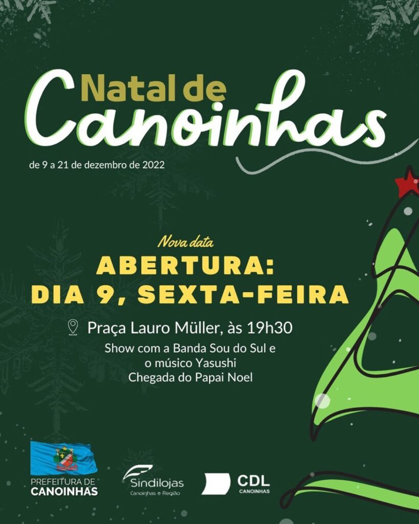 Abertura Do Natal De Canoinhas Transferida Para Sexta Feira Jmais